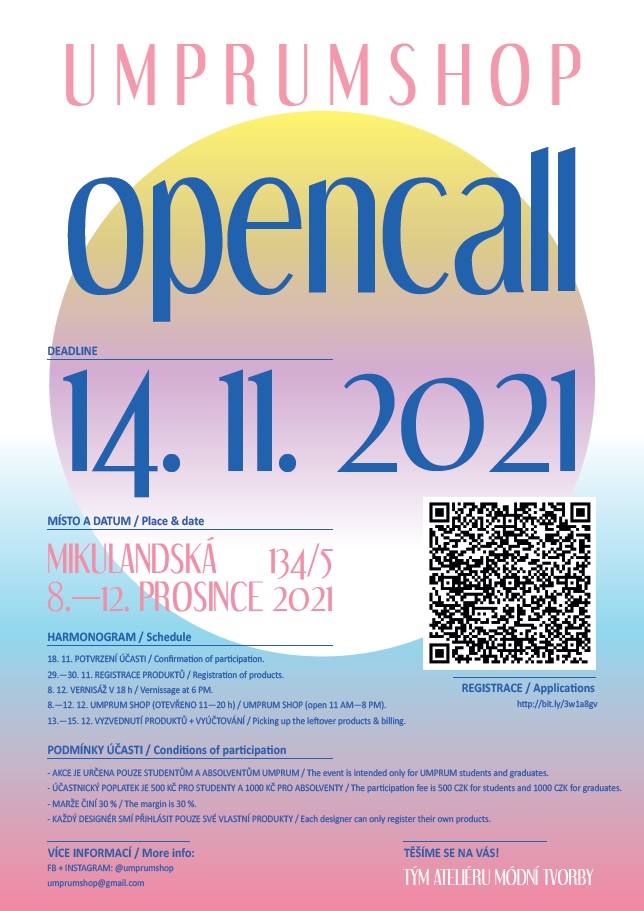 UMPRUMSHOP 2021 - Open Call