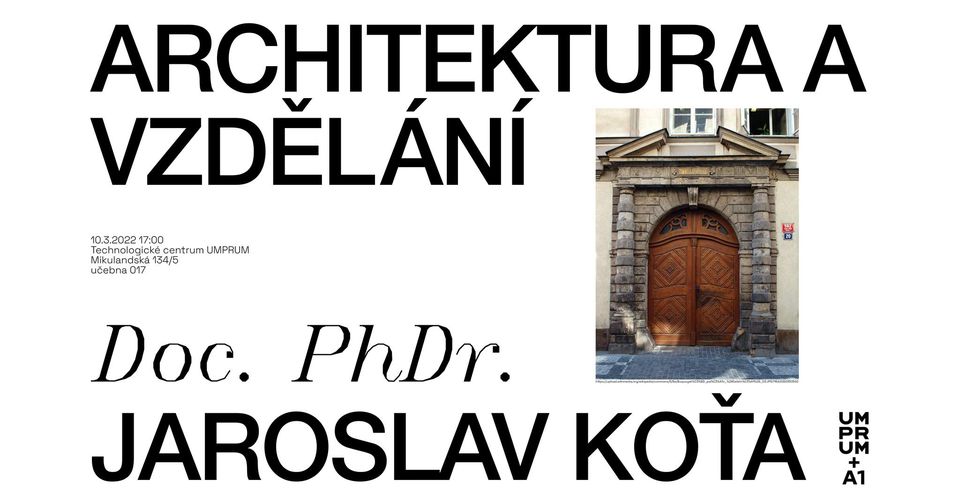 Historie typologie pedagogiky, Doc. Jaroslav Koťa | Architektura a vzdělání