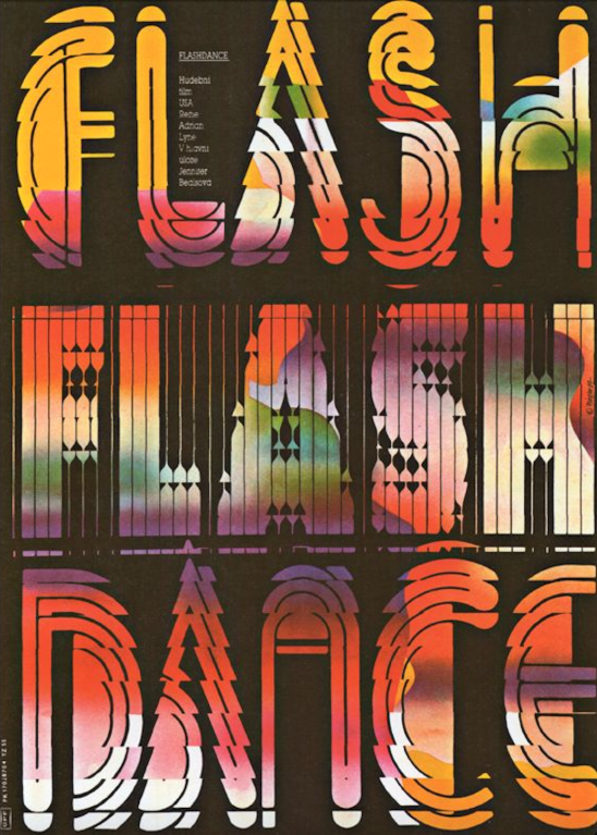 Flashdance, 1987 (zdroj Typopiknik)
