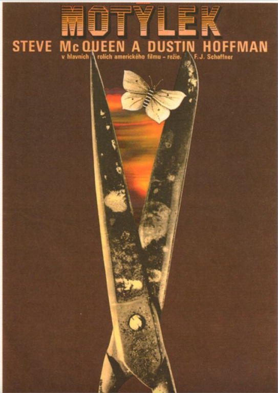 Motýlek, 1974 (zdroj Typopiknik)