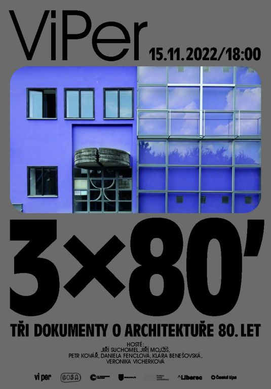 3 × 80’: Tři dokumenty o architektuře 80. let