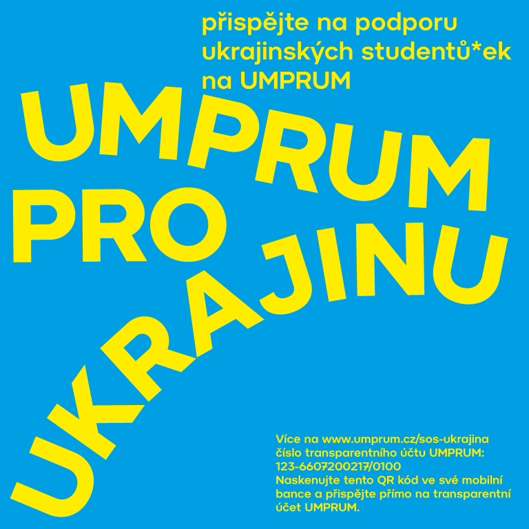 Přispějte na podporu ukrajinských studentů*ek na UMPRUM
