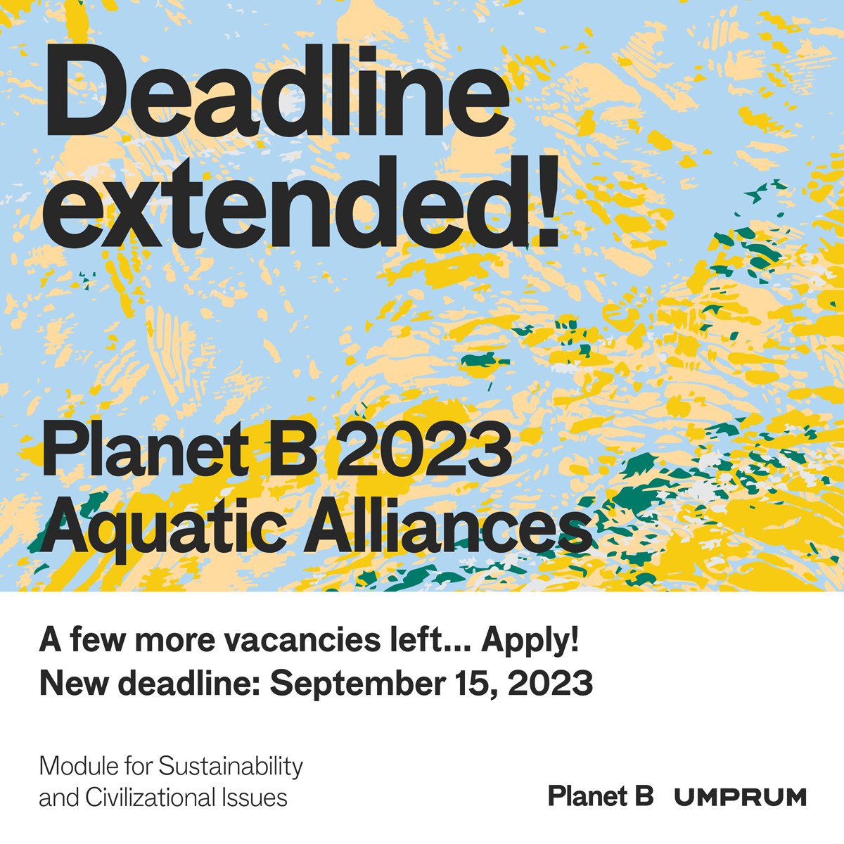 Planeta B 2023: Prodloužení uzávěrky a program