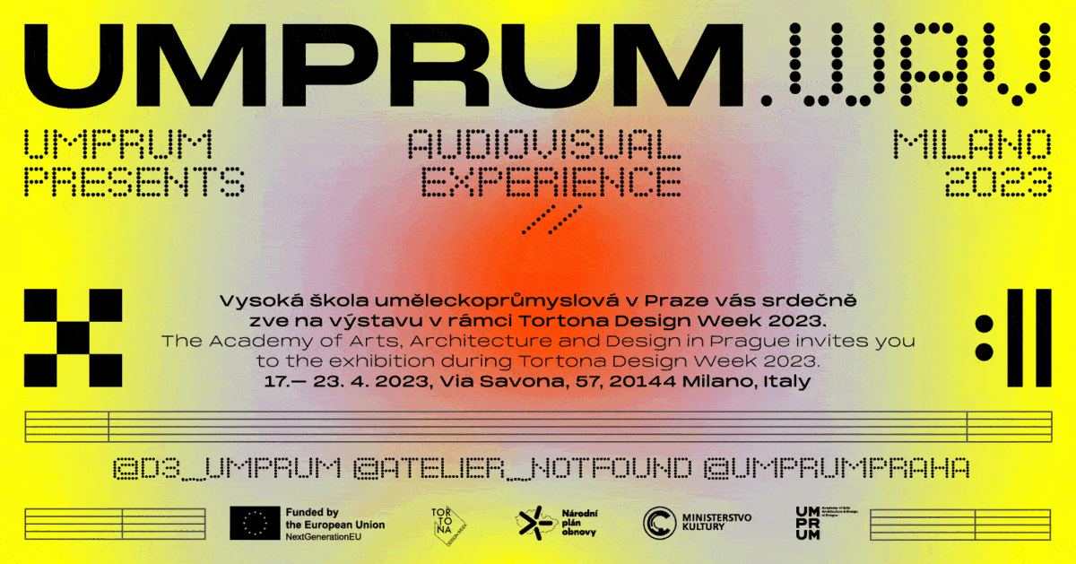 UMPRUM.wav - presentation at Milan Design Week 2023