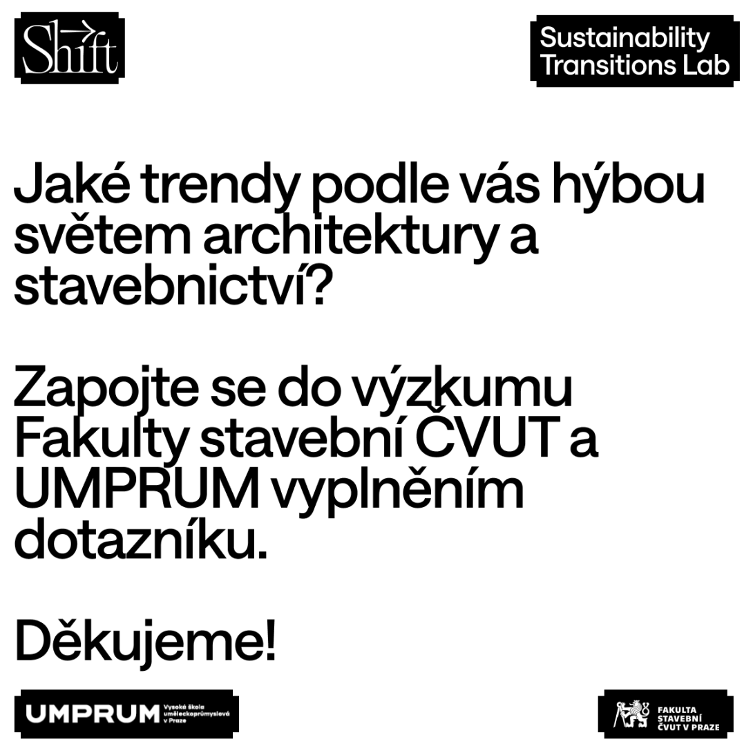 Výzkum současných trendů v architektuře a stavitelství - dotazníkové šetření