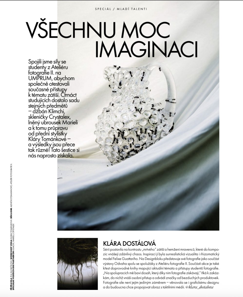 Zátiší Ateliéru fotografie II v Elle Decoration