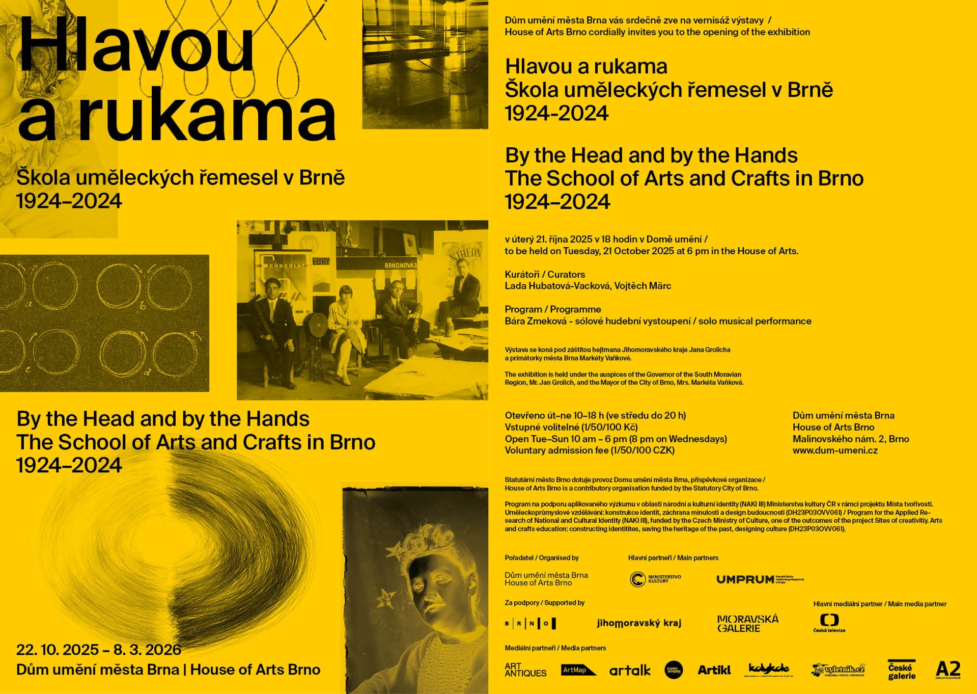 Hlavou a rukama
Škola uměleckých řemesel v Brně 1924-2024
