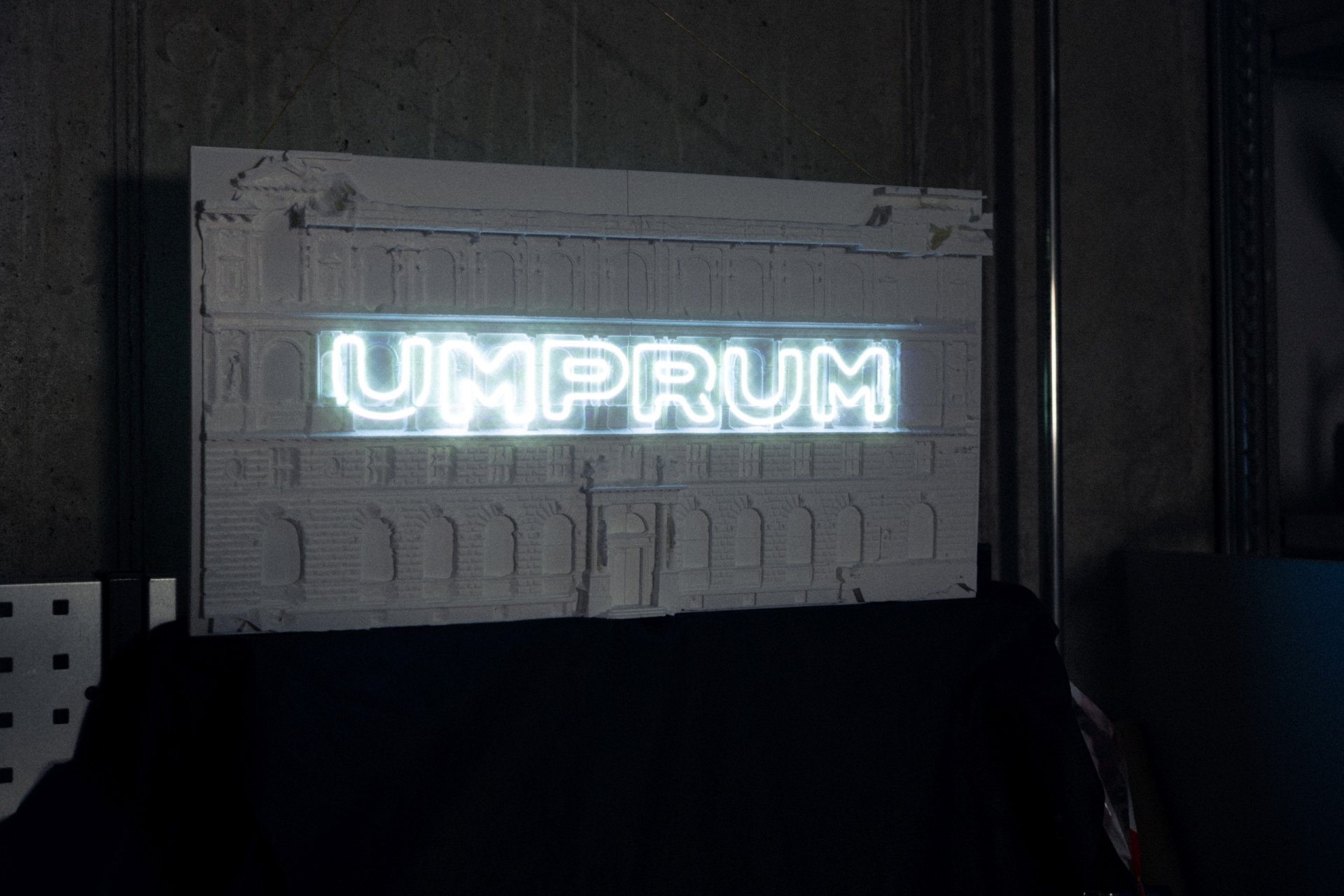 Laser mapping na fasádě UMPRUM