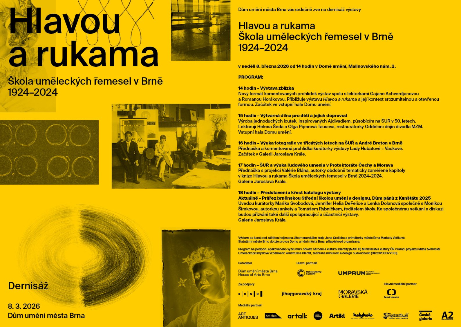 Dernisáž výstavy Hlavou a rukama