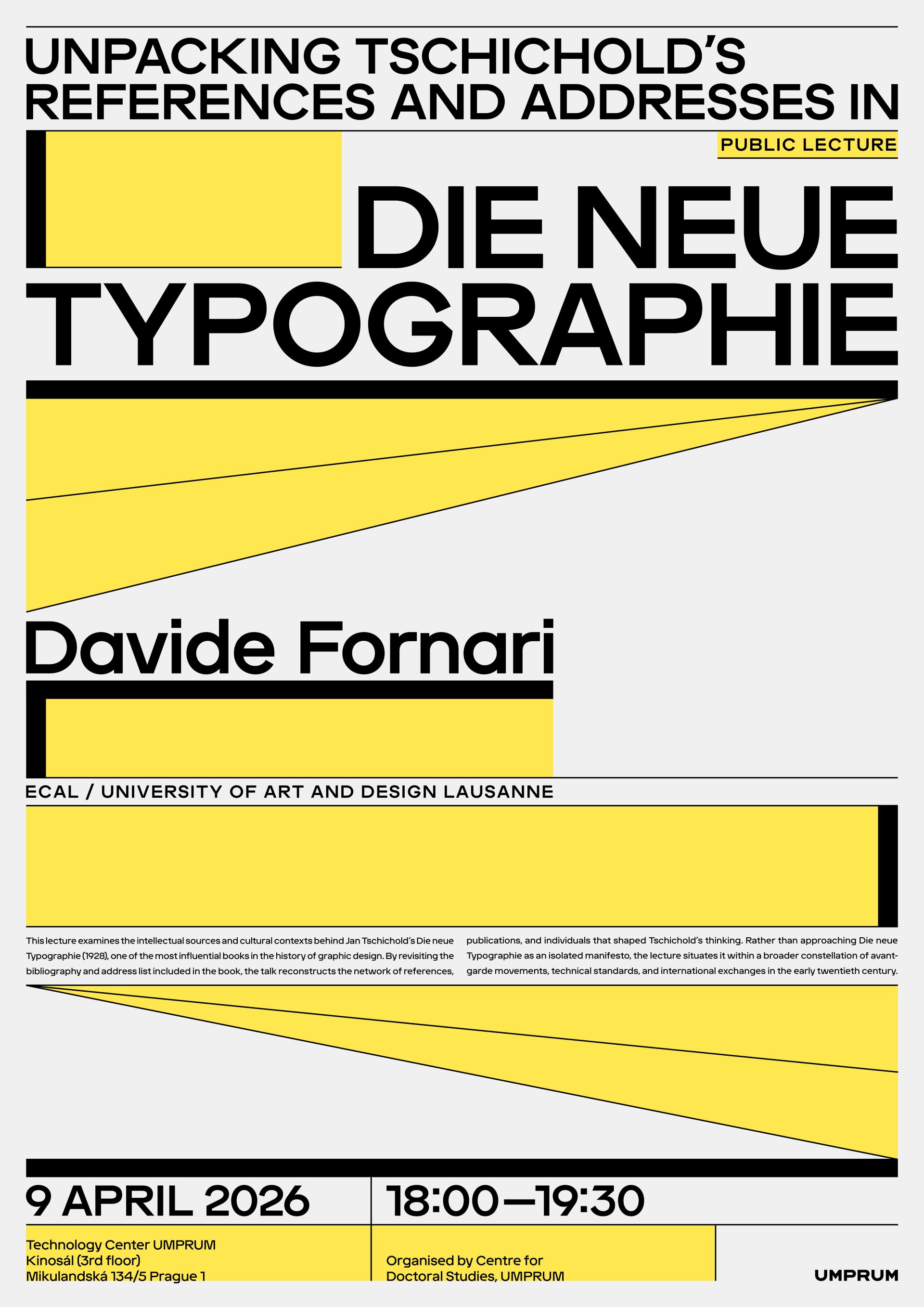 Davide Fornari: Unpacking Tschichold’s References and Addresses in Die neue Typographie