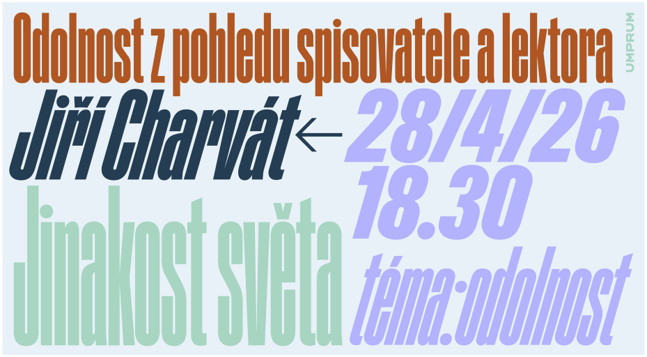 Jinakost světa – Jiří Charvát – Odolnost podle komika a spisovatele