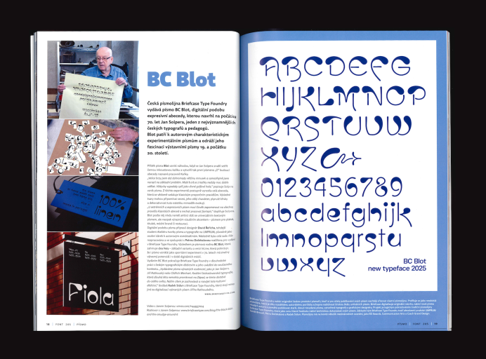 Písmo BC Blot v časopise Font 