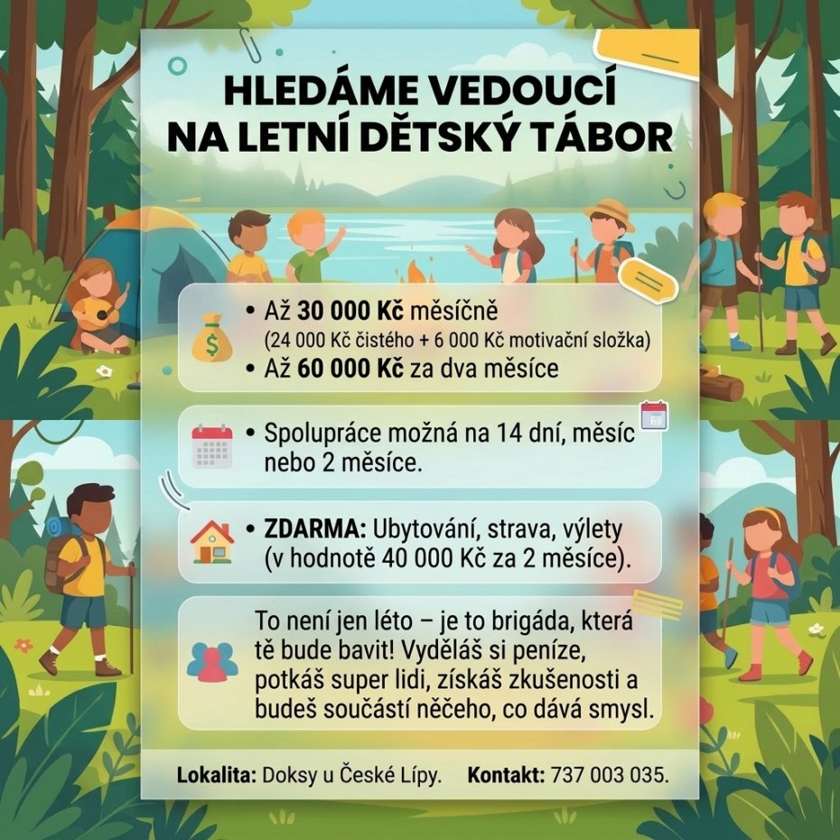 Brigáda - vedoucí na letním táboře