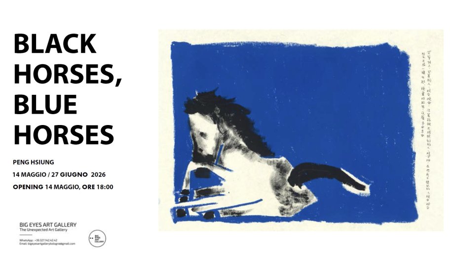 Peng Hsiung: Black Horses, Blue Horses – exhibition in Bologna