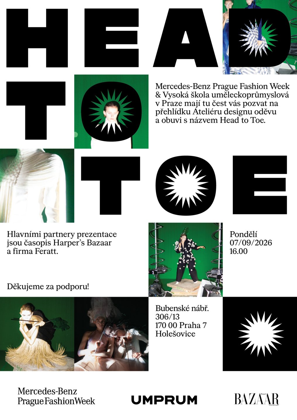 Head to Toe - 
Přehlídka Ateliéru designu odevu a obuvi na MBPFW