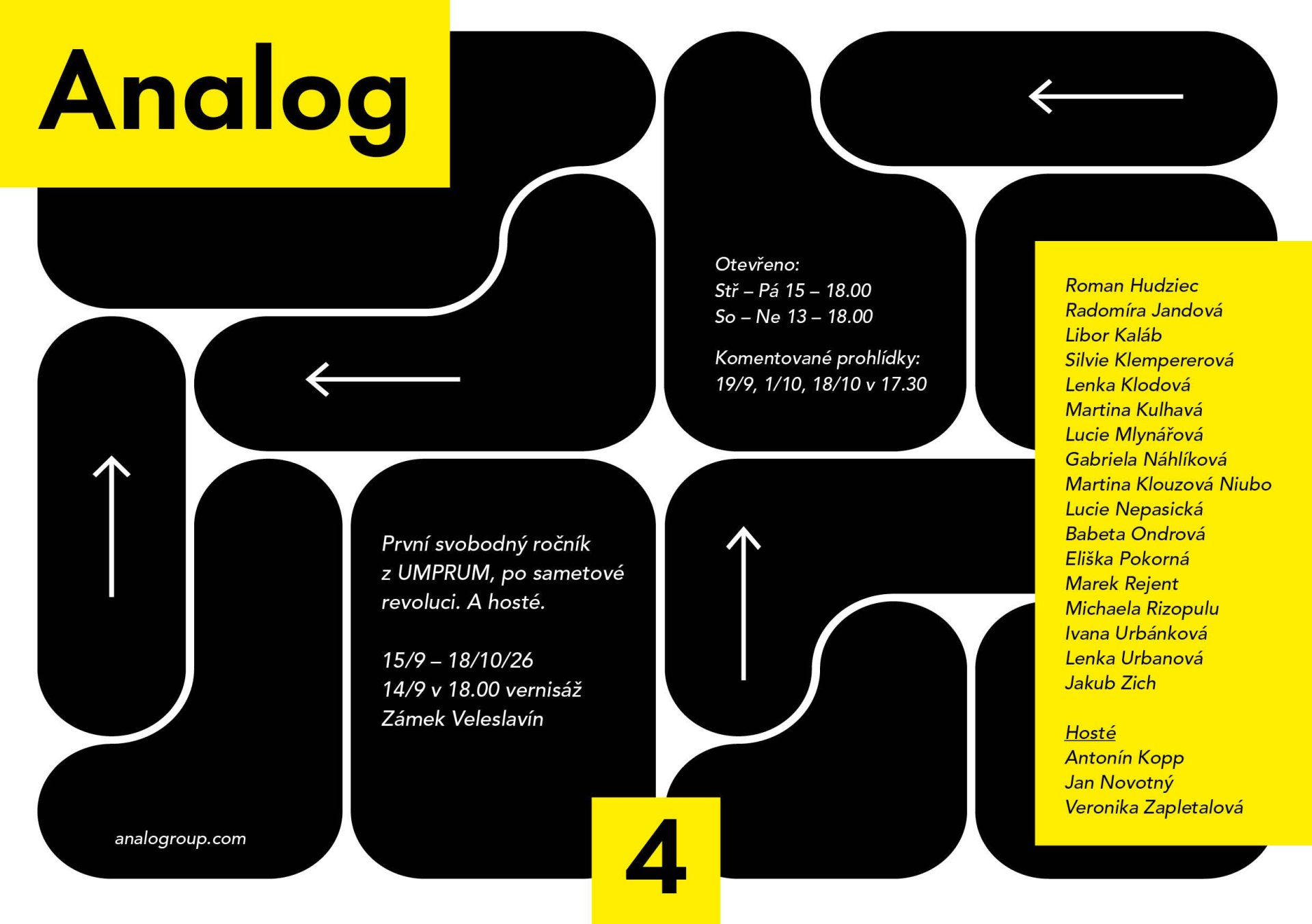 ANALOG 4 - výstava absolventů a absolventek UMPRUM