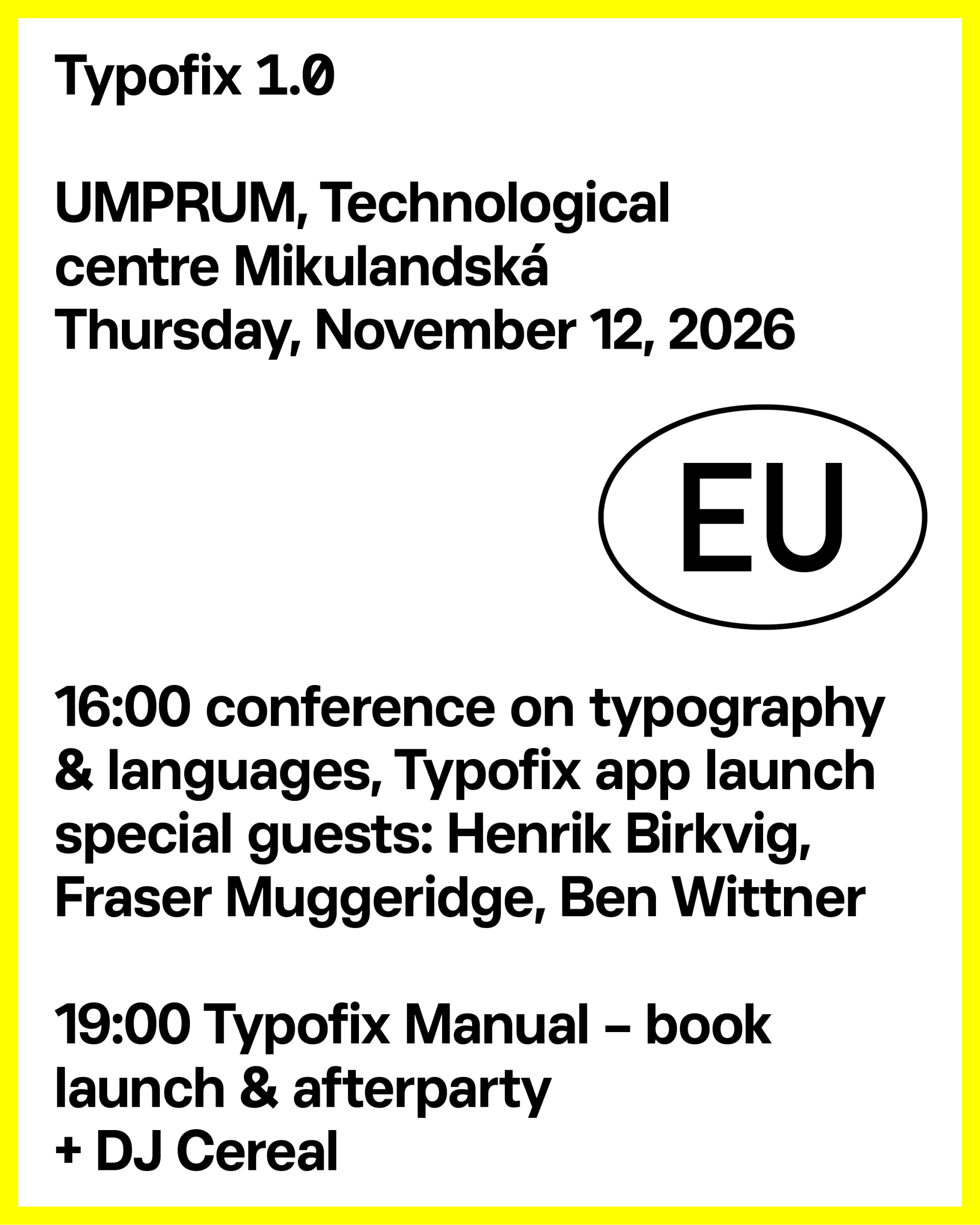 Typofix 1.0 – conference + web app & manual launch