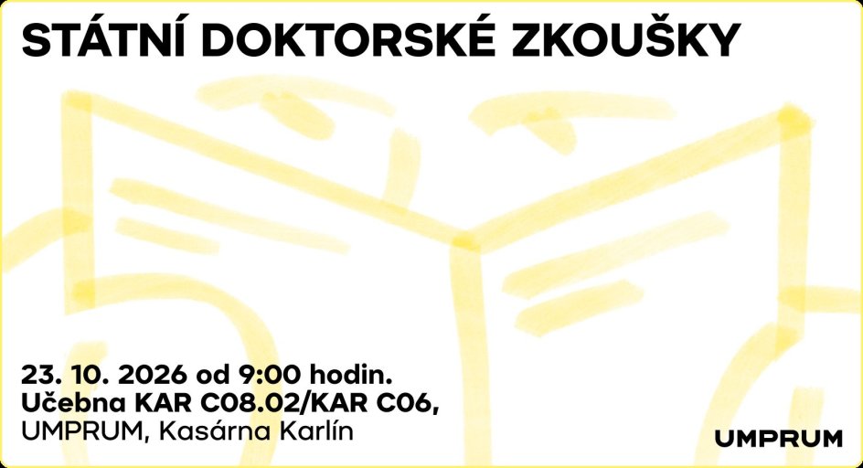 Pozvánka na státní doktorskou zkoušku 2026