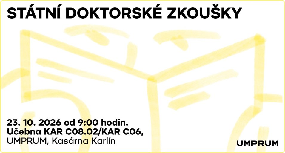 Pozvánka na státní doktorskou zkoušku 2026