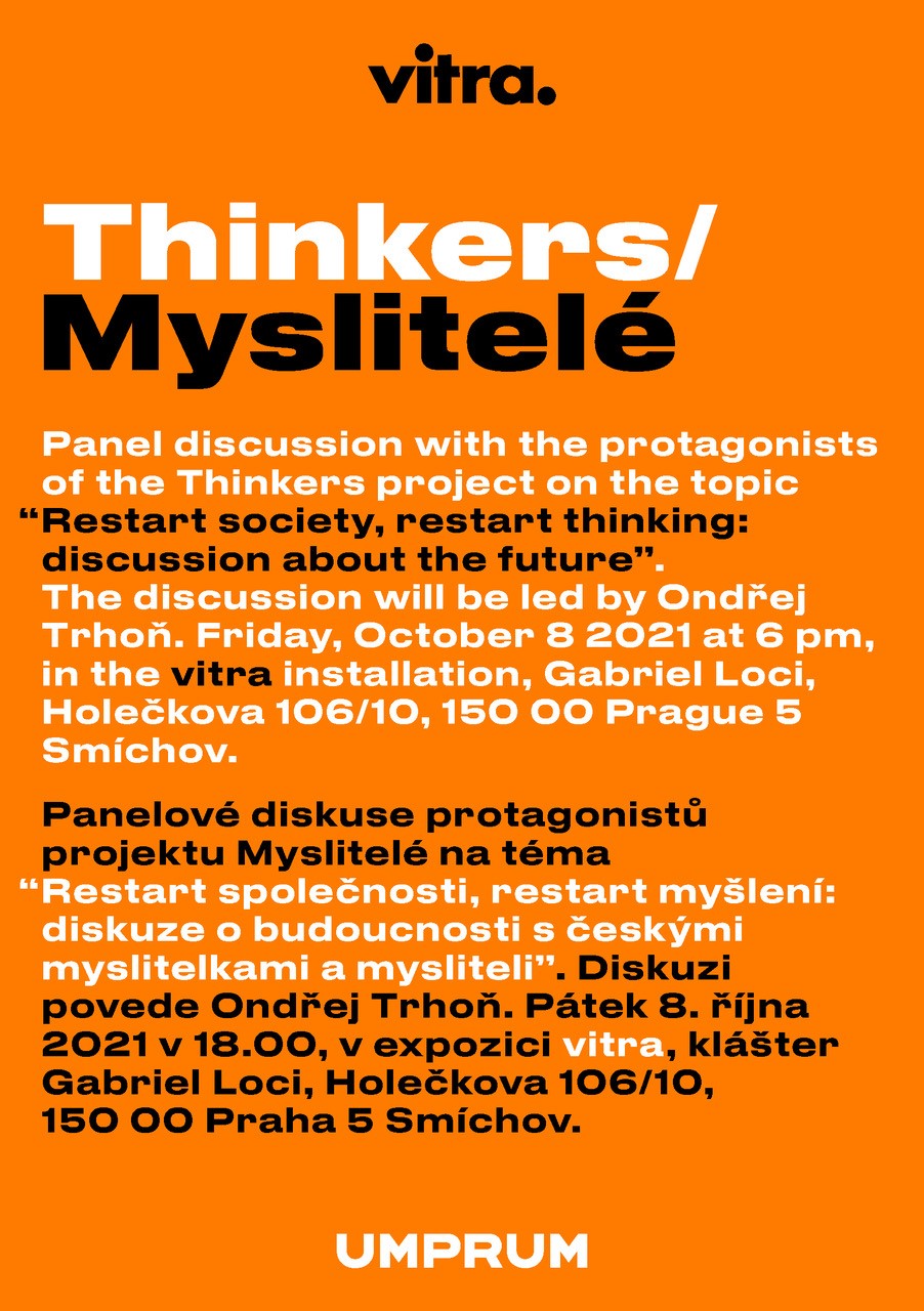 Panelová diskuze k projektu Myslitelé