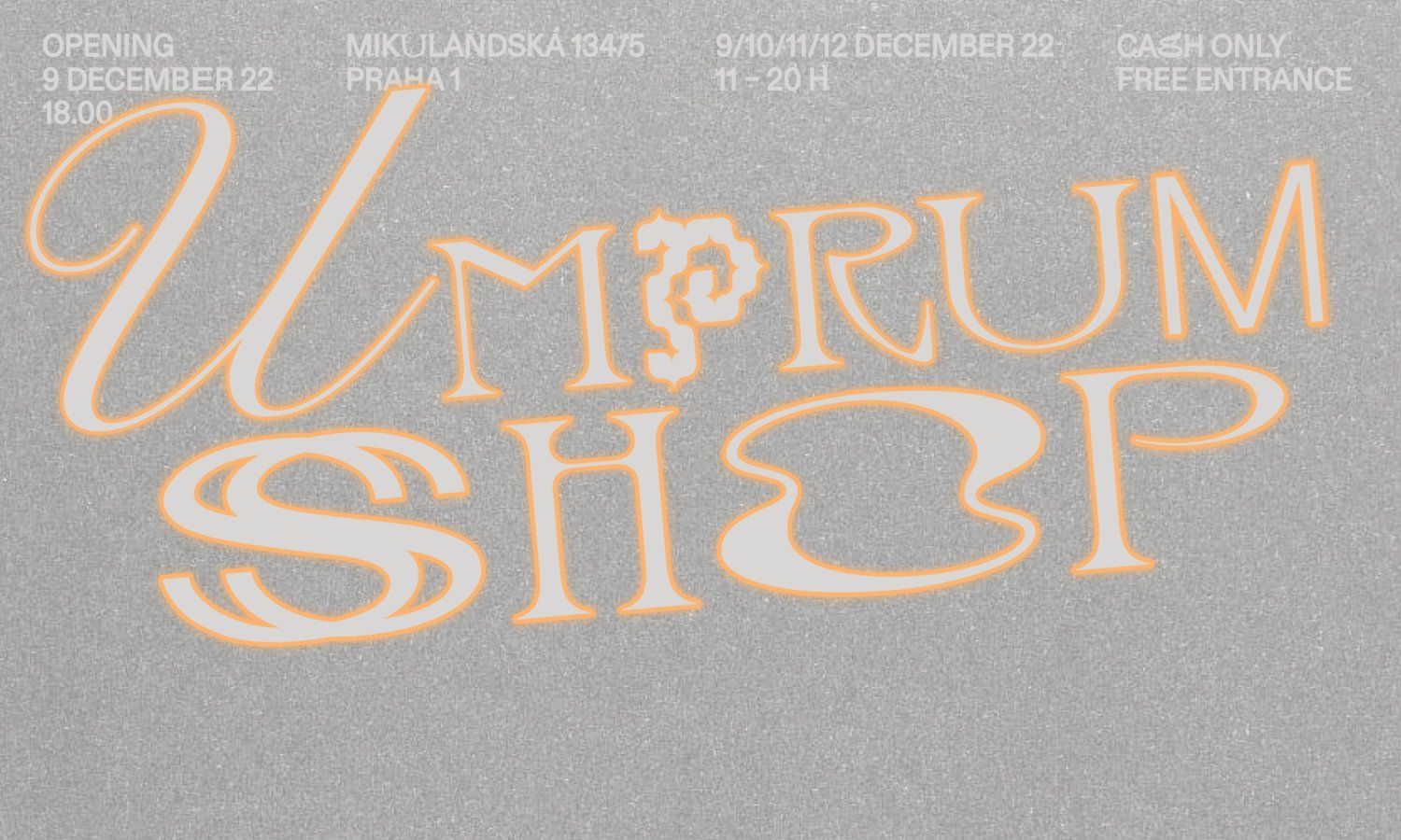 UMPRUMSHOP 2022 - Christmas sales exhibition