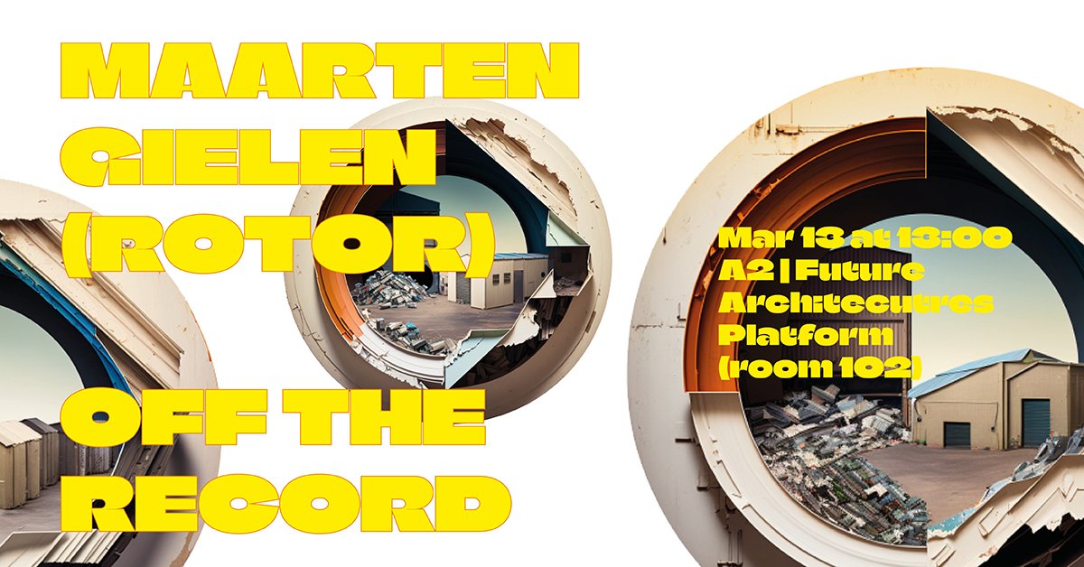 Maarten Gielen (ROTOR): Off the Record
