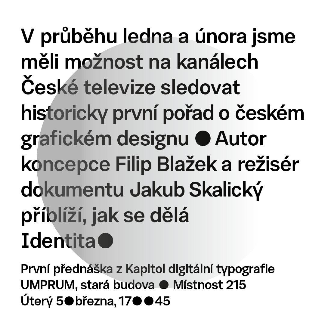 Kapitoly digitální typografie - Jak se dělá identita