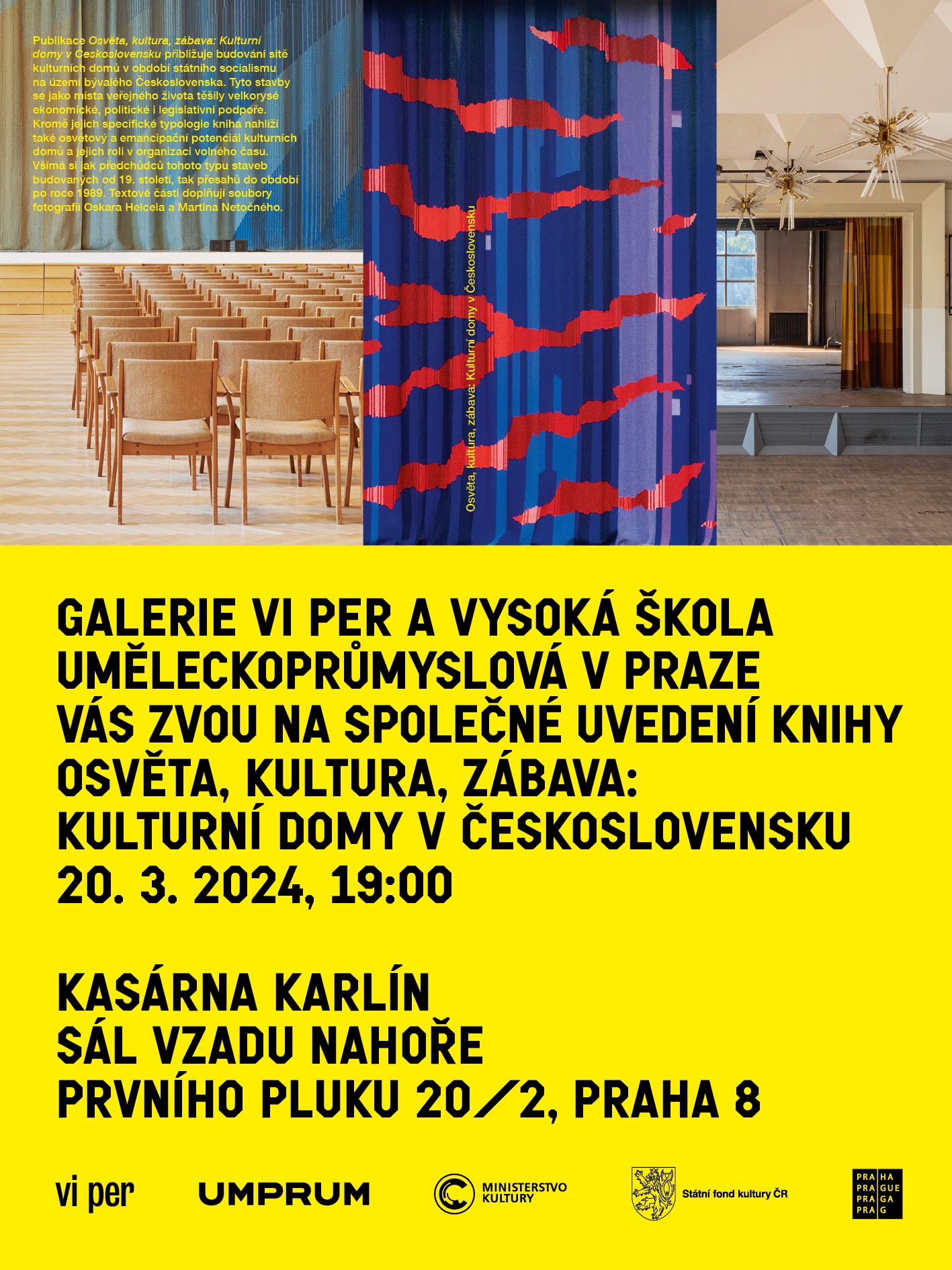 Uvedení publikace Osvěta, kultura, zábava: Kulturní domy v Československu