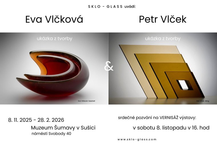 Eva Vlčková a Petr Vlček v Muzeu Šumavy