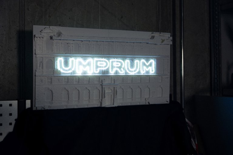 Laser mapping na fasádě UMPRUM