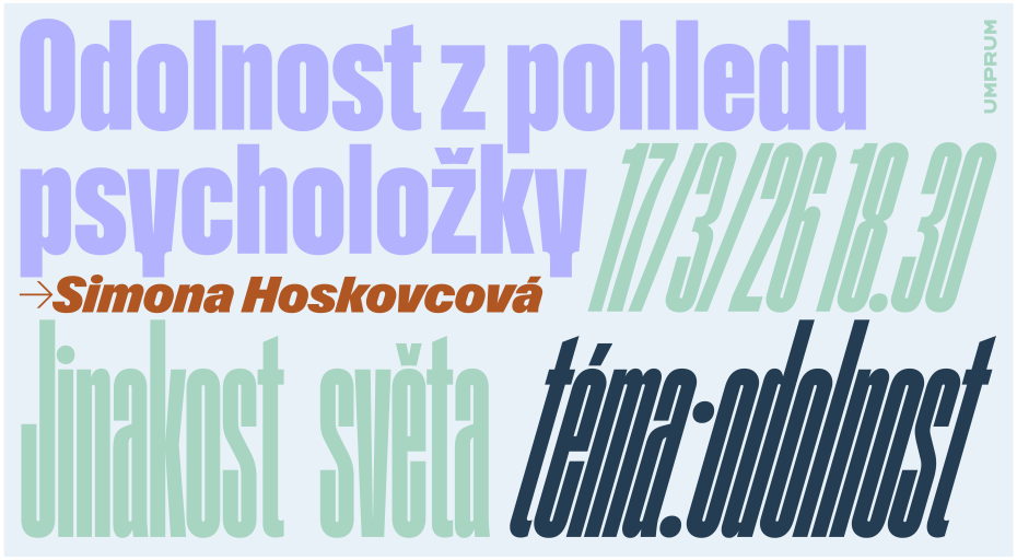 Jinakost světa - Simona Hoskovcová - Odolnost z pohledu psycholožky