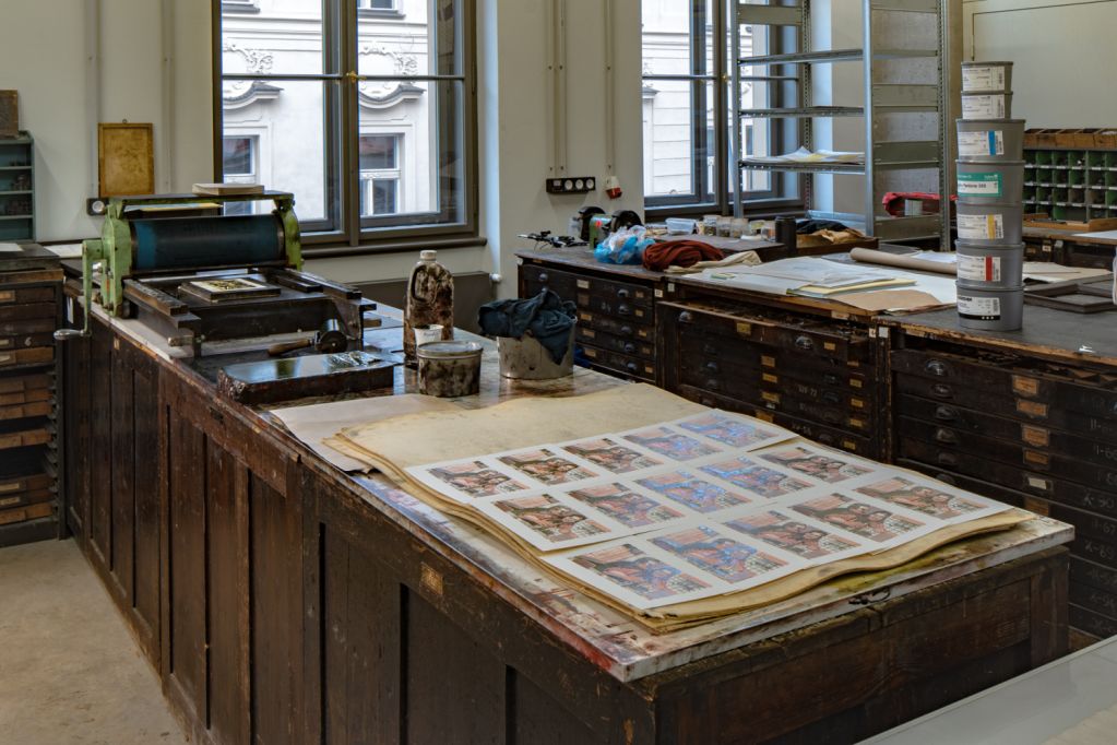 Intaglio Printing, photo: Vojtěch Votýpka Intaglio Printing, photo: Vojtěch Votýpka