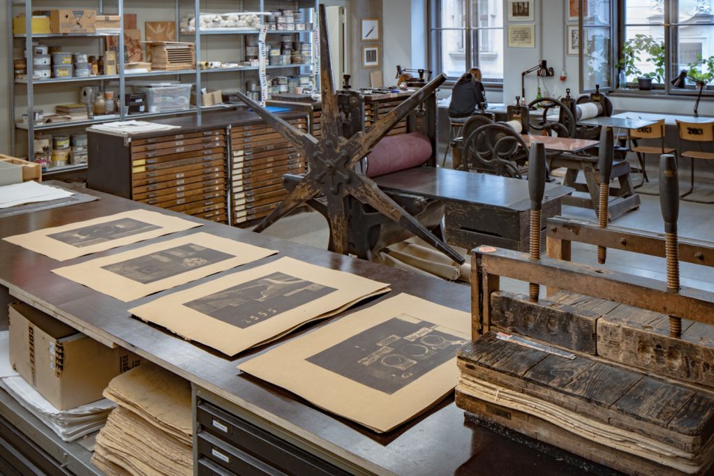 Intaglio Printing, photo: Vojtěch Votýpka Intaglio Printing, photo: Vojtěch Votýpka