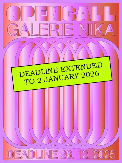 Open call galerie NIKA prodloužen do 2. 1. 2026!