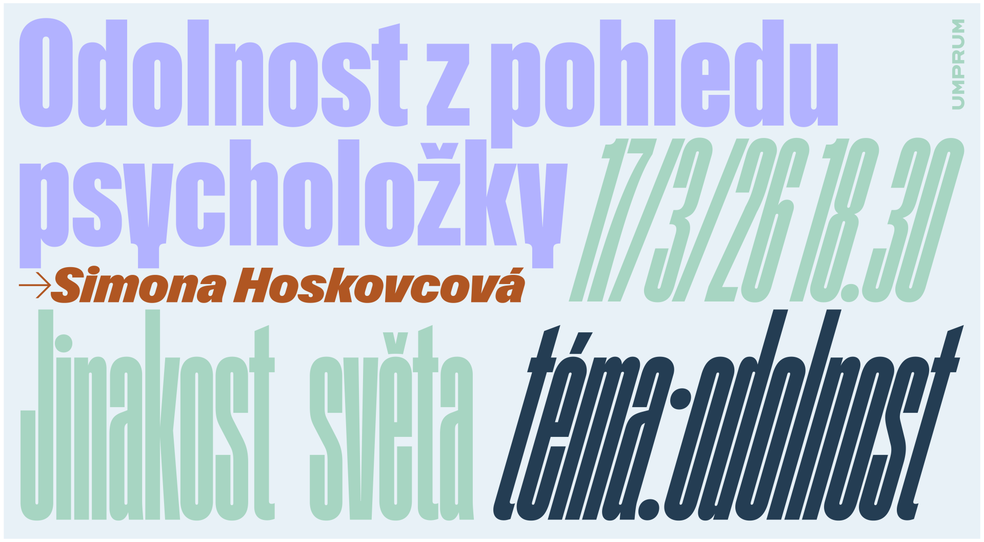 Jinakost světa - Simona Hoskovcová - Odolnost z pohledu psycholožky