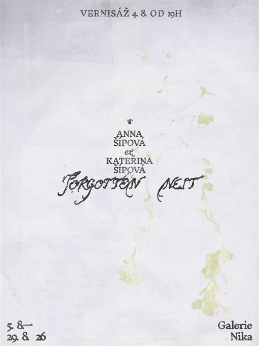 ANNA ŠÍPOVÁ & KATEŘINA ŠÍPOVÁ | FORGOTTEN NEST