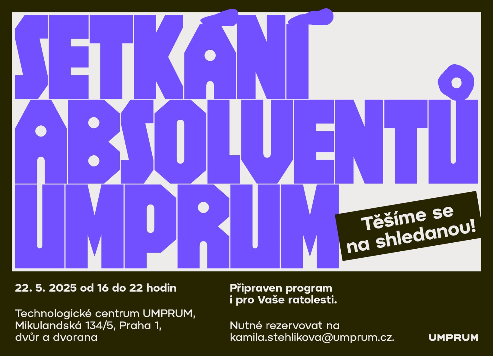 Setkání absolventů UMPRUM květen 2025