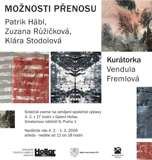 Výstavy Patrika Hábla v Praze a na Moravě